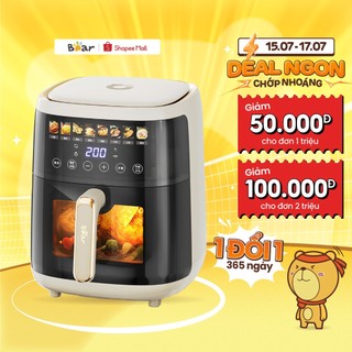 Nồi chiên không dầu 5l bear qzg-f15h1 - hàng chính hãng