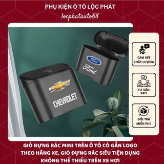 Giỏ Đựng Rác Mini Trên Ô tô Có Gắn Logo Theo Hãng Xe, Giỏ Đựng Rác Siêu Tiện Dụng Không Thể Thiếu Trên Xe Hơi