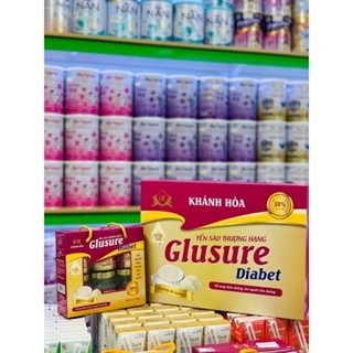   Chính hãng  HỘP 6 LỌ x 70ml YẾN SÀO THƯỢNG HẠNG GLUSURE DIABET BỔ SUNG DINH DƯỠNG CHO NGƯỜI TIỂU ĐƯỜNG 