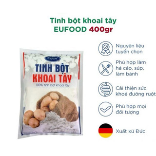 Tinh bột Khoai Tây 400gr nguyên chất 100% hiệu EUfood, nhập khẩu từ Đức (Potato starch)