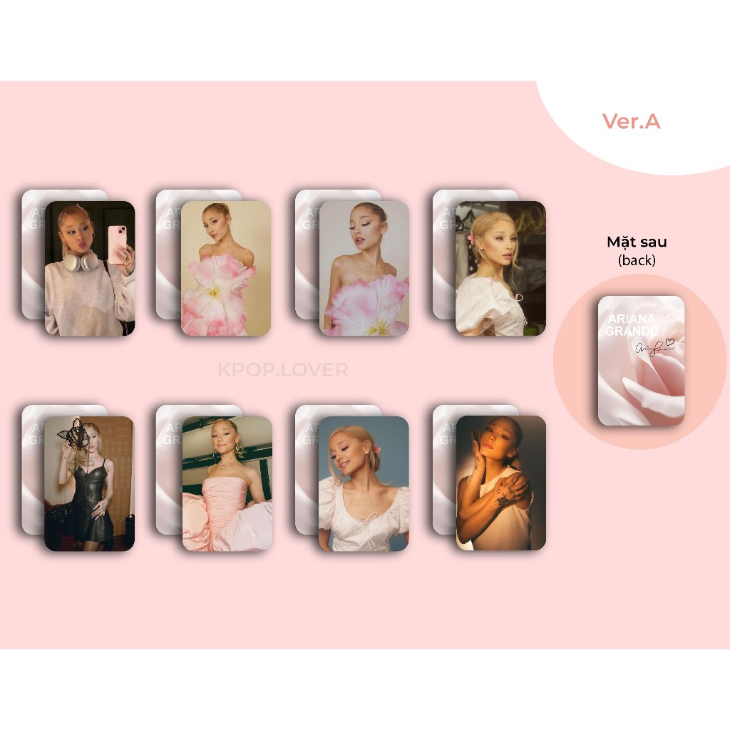 SET 8 CARD BO GÓC Ariana Grande
