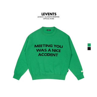 Áo Sweater Len Levents Meeting You Chất Len Dệt Unisex Oversized
