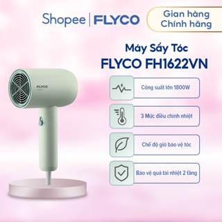 Máy Sấy Tóc Flyco FH1622VN (1800W) Chế Độ Sấy Lạnh Bảo Vệ Tóc - Hàng Chính Hãng