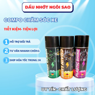 Bộ 3 chai Sprayking Dưỡng nhám,Rửa sên và dưỡng sên 400ML tặng khăn Microfiber