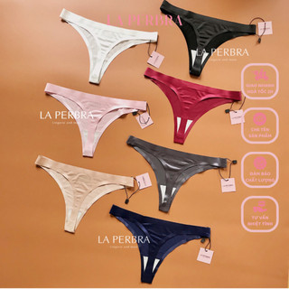Quần Lót Nữ Sexy Quần Lọt Khe LK08 Lụa Bóng Mềm Mịn Không Hằn Viền La Perbra LK08