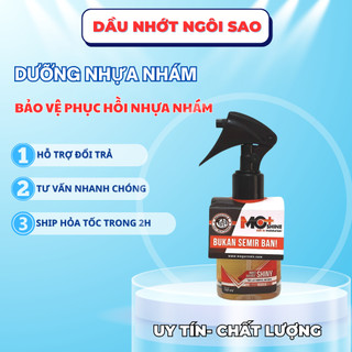 Dưỡng nhám Megacools MO + SHINE chống nắng, bảo vệ, phục hồi nhựa nhám,da yên nội thất xe 150ML.