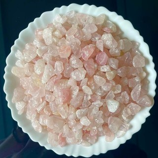 Đá Vụn Thạch Anh hồng Bán Thô rải nền, thanh tẩy