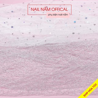 Lưới ren chụp ảnh mẫu nail phong cách Hàn Quốc