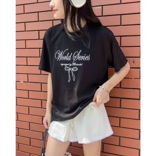 Áo thun nữ tay ngắn họa tiết the c.i.u - world tee