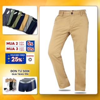 Quần Kaki nam kiểu chinos cao cấp SPMQKK01 mặc đi làm đi chơi đều phù hợp - PigoFashion