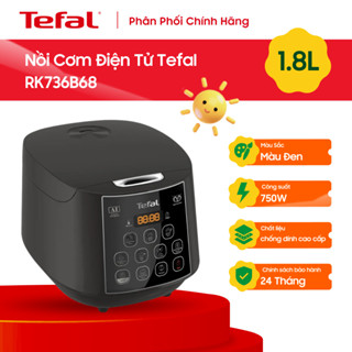 Nồi cơm điện Tefal Easy Rice Plus RK736B68 - 750W, 1.8L - hàng chính hãng, bảo hành 24 tháng