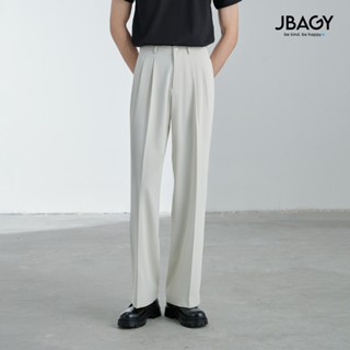 Quần tây nam ống rộng xếp ly suông đứng, cạp cao hách dáng chất vải lụa chống nhăn JBAGY - JD0108