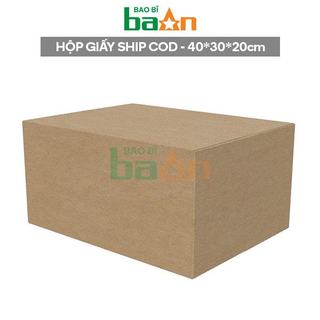 Combo 10 hộp carton ship cod kích thước 40x30x20 cm