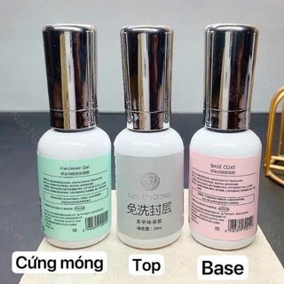 Base top cứng móng hoa hồng mẫu mới, chai 20ml