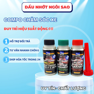 Combo 3 Chai Súc Rửa Nano Bảo Vệ Động Cơ BLUECHEM