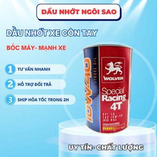 Nhớt siêu cao cấp Wolver Special Racing 10w40 cho xe số, côn tay, moto, tay ga..