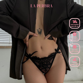  Quần Lót Ren Nữ Sexy Kiểu Tam Giác Dây 2 Bên Co Dãn Thiết Kế La Perbra - Quần Suri 