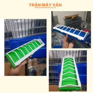 Máng ăn cho gà con chống bới loại dài, máng tập ăn cho gà con nhựa nguyên sinh bền dẻo