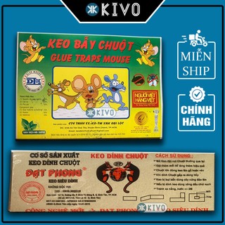 Keo dính chuột đạt phong, đại lộc - miếng dán bẫy chuột siêu dính, keo dán chuột, diệt ruồi, diệt gián - kivo
