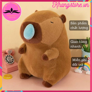 Đồ Chơi Gấu Bông Chuột lang Nước Capybara Chảy Nước Mũi Hàng Cao Cấp size 32cm