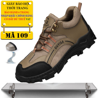 Giày bảo hộ lao động thời trang GUYISA 1090 chống đinh chịu va đập có bảo hành 6 tháng
