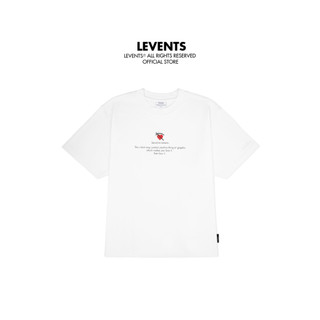 Áo thun Boxy Levents Mini Heart/ White