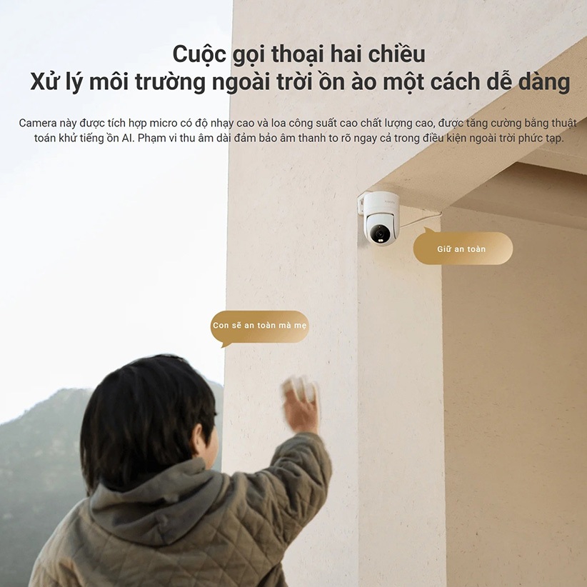 Camera giám sát ngoài trời Xiaomi CW300,1440P HD,ban đêm màu sắc đầy đủ,xem từ xa ứng dụng di động | BigBuy360 - bigbuy360.vn