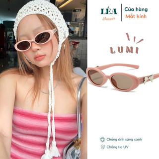  Kính mát nữ thời trang LUMI JENTLE SALON Charm nơ cao cấp chống UV HOT TREND 2024