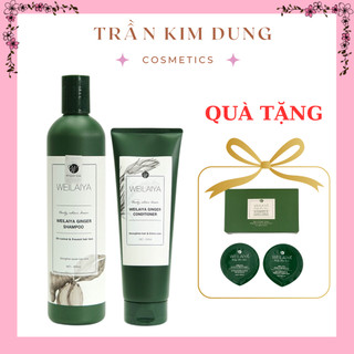 Bộ dầu gội xả gừng trắng giảm rụng kích mọc tóc WEILAIYA chính hãng 400ml