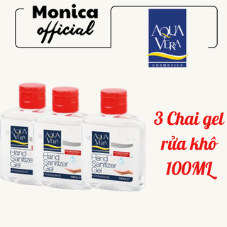 Combo 3 Gel rửa tay khô kháng khuẩn 100ML AquaVera