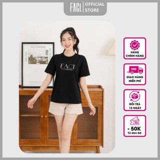 Áo thun nữ FACI Lola Shirt cổ tròn, ngắn tay cotton co dãn 4 chiều, thấm hút thoáng mát FA23014