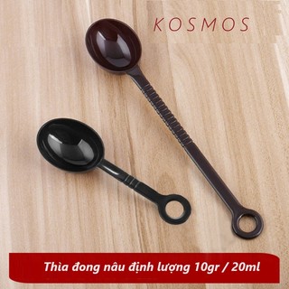 Thìa đong nâu múc bột, múc sốt hoa quả - muỗng đong nâu định lượng 10 gram