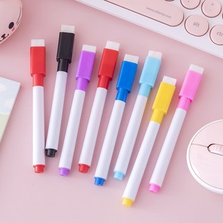 10 Bút Dạ Mực Đen Kèm Xóa - Thỏ Hồng VPP