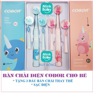 BÀN CHẢI ĐIỆN CHO BÉ COBOR CHÍNH HÃNG CHO BÉ 3 TUỔI TRỞ LÊN