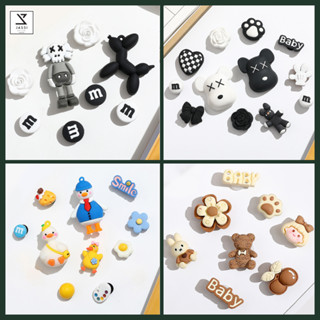 Charm, sticker 3d nhựa gắn dép Crocs, dép sục