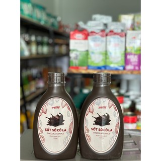 Sốt socola lỏng trendy tạo vỏ giòn rụm cho kem và trà sữa chai 1,25kg