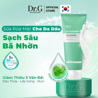 [Date T9.2025]Sữa Rửa Mặt Cho Da Dầu Mụn Dr.G pH Cleansing R.E.D Blemish Clear Soothing Foam 150ml Làm Sạch Sâu, Loại Bỏ