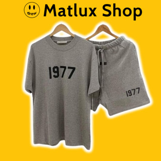   BEST QUALITY  Áo và quần Fear Of God FOG Essentials 1977 Dark Oatmeal cao cấp set đồ FOG 1977 Essentials in nhung 