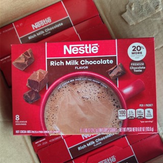 BỘT CACAO NESTLE RICH MILK CHOCOLATE  193.6g (8goiX24.2g)