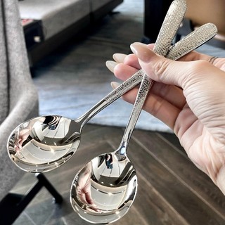 Thìa inox 316 vân bling kiểu dáng hoàng gia - rk701