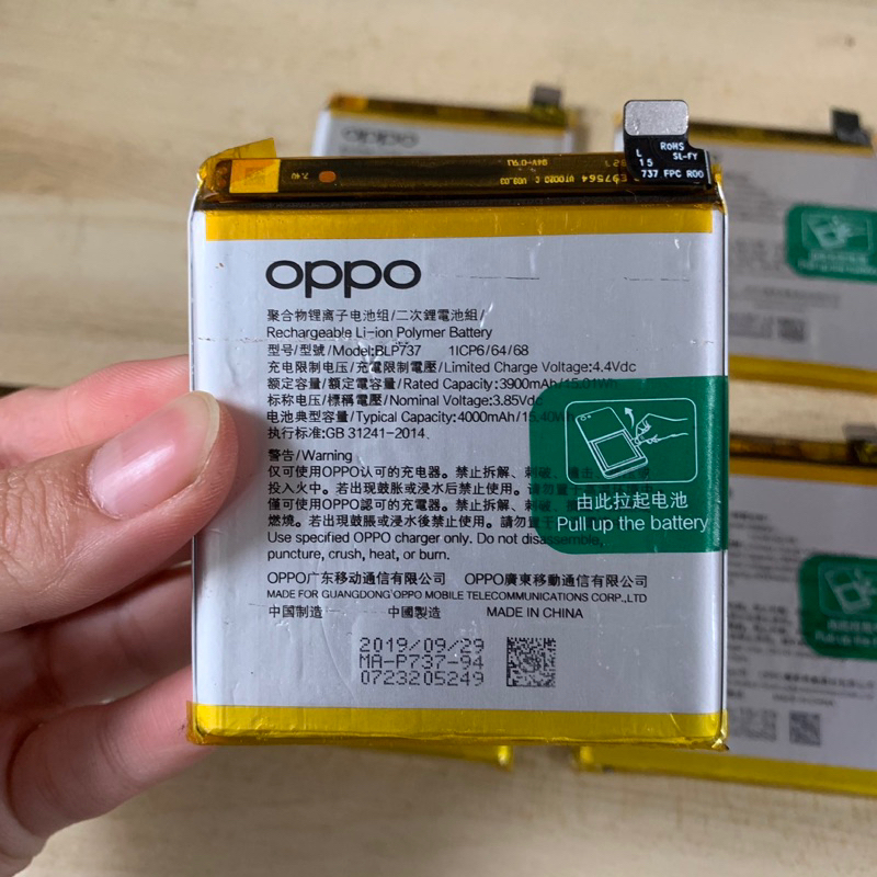 Pin Oppo Reno 2F / Reno 2Z / Oppo K3 ( BLP 737 ) Zin Hàng Cao Cấp .