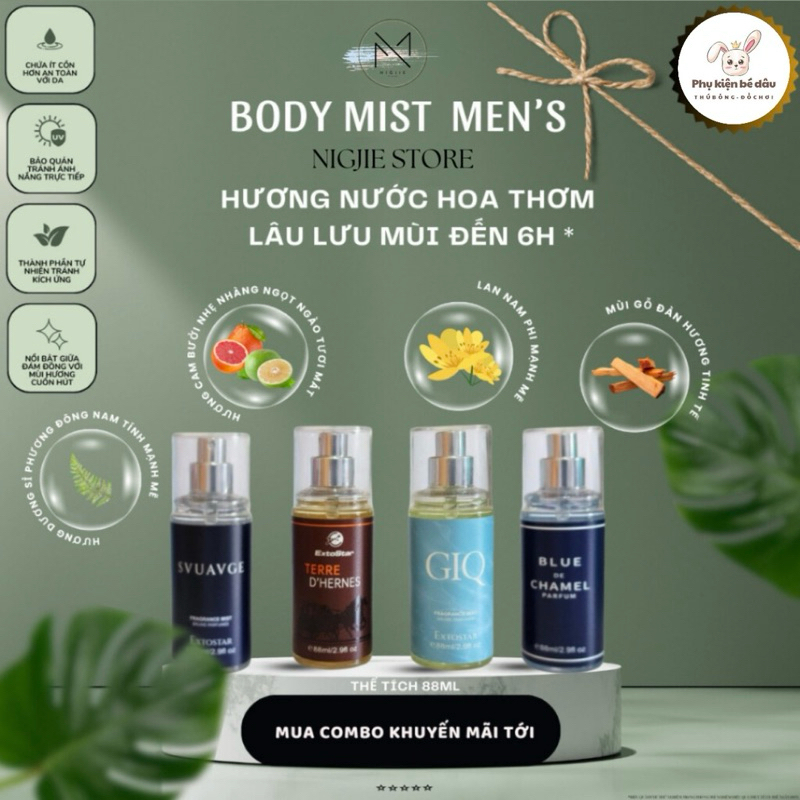 Bodymist Nam Siêu Cuốn 88ml