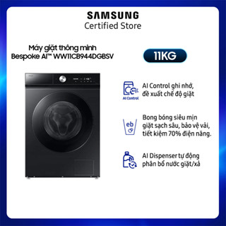 Máy giặt Samsung AI Ecobubble Inverter 11 kg WW11CB944DGBSV - Miễn phí giao + lắp Toàn Quốc