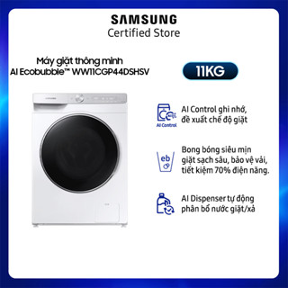 Máy giặt Samsung AI Ecobubble Inverter 11 kg WW11CGP44DSHSV - Miễn phí giao + lắp Toàn Quốc