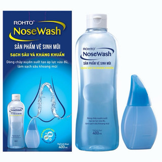 Bộ dụng cụ rửa mũi nosewash nose wash tặng kem / dung cu rua mui / binh rua mui rohto