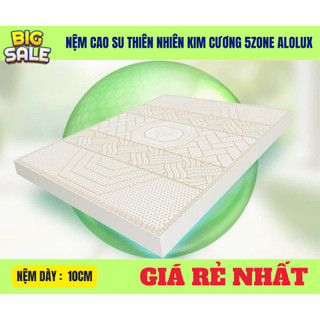Nệm cao su thiên nhiên kim cương 5zone Alolux [ 10cm ]