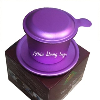 Phin cà phê màu tím - Phin nhôm anode không logo