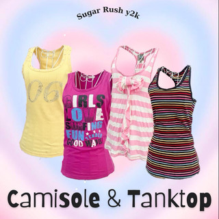 [Update 7/7] ÁO CAMI TANKTOP 🎀  áo 2 dây, 2s, 2hand, y2k kiểu: fairy, thanh lí, pass giá mềm hạt dẻ tanktop, 3 lỗ, thun