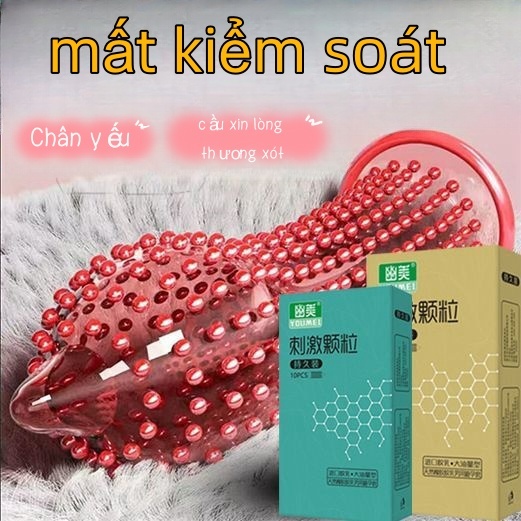 Bao cao su gân gai siêu kích thích Combo,dạng hạt kích thích hơn,Cảm giác như lưỡi mèo,dạng hạt