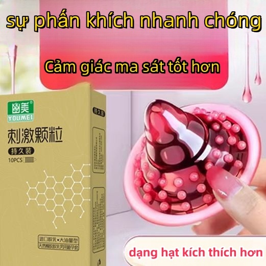 Bao cao su gân gai siêu kích thích Combo,dạng hạt kích thích hơn,Cảm giác như lưỡi mèo,dạng hạt